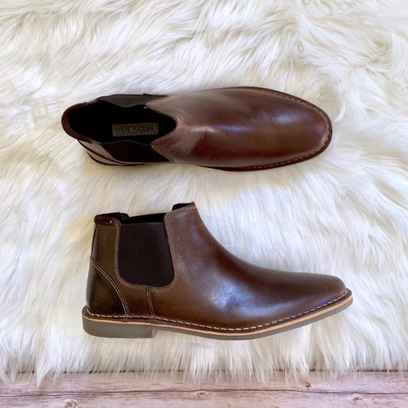 Steve Madden Other - Steve Madden Impass Chelsea Dark Brown Mid Boots